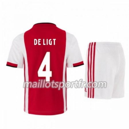 Maillot de Foot Ajax Amsterdam Matthijs de Ligt 4 Enfant Domicile 2019/20